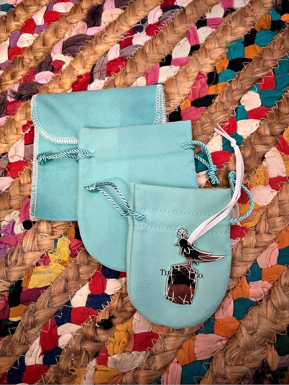 Tiffany & Co. Bird on a Rock Ornament Charm